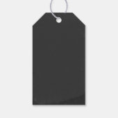 Étiquettes-cadeau tableau noir Police de défilement Joyeux Noël (Dos)