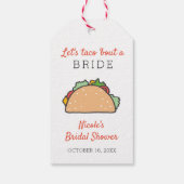 Étiquettes-cadeau Taco 'Bout A Fête des mariées Mexican Fiesta (Dos)