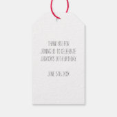 Étiquettes-cadeau Taco 'Bout fête d'anniversaire (Dos)