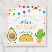 Étiquettes Cadeau Taco | Fiesta thème "taco bout à bébé" douche (Devant)