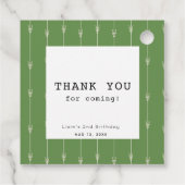 Étiquettes Cadeau Taco Twosday Chalkboard Boy 2e anniversaire Merci (Dos)