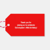 Étiquettes-cadeau Tacos et Tequila fête d'anniversaire (Dos Horizontal)