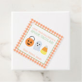 Étiquettes Cadeau Tactique Orange Spook Halloween Éffrayant Trick Tr (En situation)