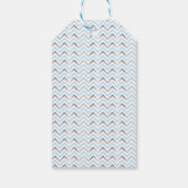 Étiquettes-cadeau Tag-Blue & Silver en Merci croisé (Dos)