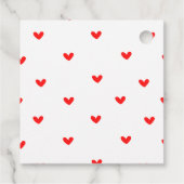 Étiquettes Cadeau Tag Boys Construction Digger Truck Valentines (Dos)