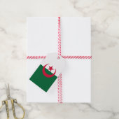 Étiquettes-cadeau Tag cadeau avec drapeau d'Algérie (With Twine)