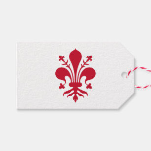 Étiquettes-cadeau Tag cadeau avec Drapeau de Florence, Italie