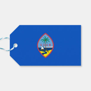 Étiquettes-cadeau Tag cadeau avec Drapeau de Guam, USA