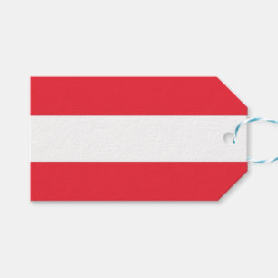Étiquettes-cadeau Tag cadeau avec Drapeau de l'Autriche