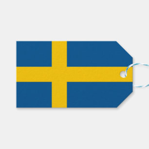 Étiquettes-cadeau Tag cadeau avec Drapeau de Suède