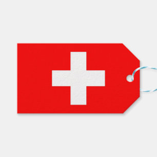 Étiquettes-cadeau Tag cadeau avec Drapeau de Suisse