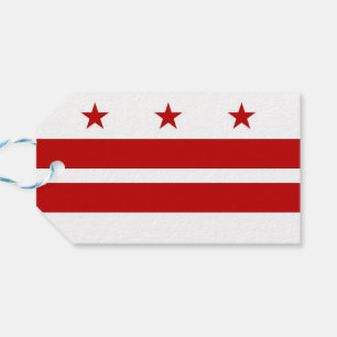 Étiquettes-cadeau Tag cadeau avec Drapeau de Washington DC, USA