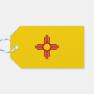 Étiquettes-cadeau Tag cadeau avec Drapeau du Nouveau Mexique Etat, U