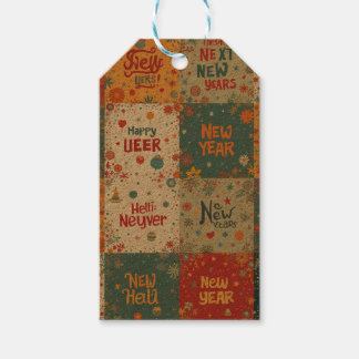 Étiquettes-cadeau Tag cadeau avec la vibe Nouvel An