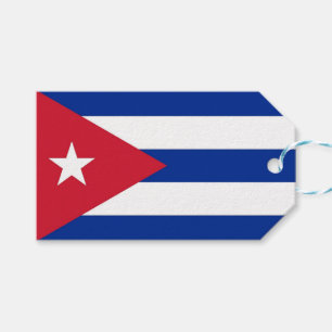 Étiquettes-cadeau Tag cadeau avec le drapeau de Cuba