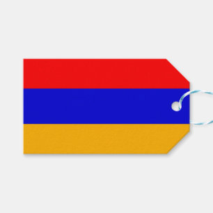Étiquettes-cadeau Tag cadeau avec le drapeau de l'Arménie