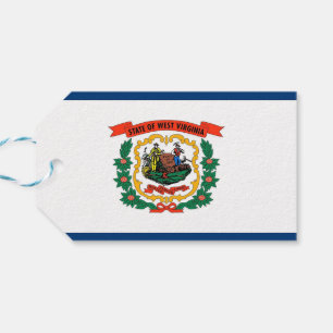 Étiquettes-cadeau Tag cadeau avec le drapeau de l'état de Virginie O