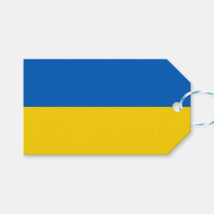 Étiquettes-cadeau Tag cadeau avec le drapeau de l'Ukraine