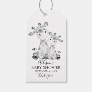 Étiquettes-cadeau Tag Cadeau Baby shower Favoriser Jungle Giraffe