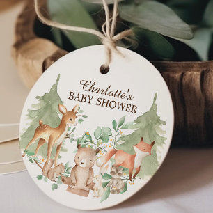 Étiquettes Cadeau Tag Cadeau Baby shower Favoriser les animaux de bo