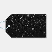 Étiquettes-cadeau Tag cadeau Black Joyeux Noël (Dos Horizontal)