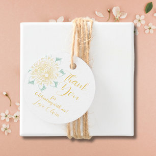 Étiquettes Cadeau Tag Cadeau Chic Boho Floral Sweet 16 Birthday