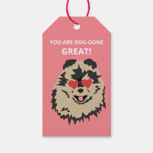 Étiquettes-cadeau Tag cadeau Chien Poméranie Valentine