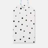 Étiquettes-cadeau Tag cadeau de calligraphie moderne noire (Dos)