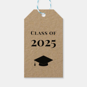 Étiquettes-cadeau Tag cadeau de diplôme, Classe de 2025 Tag, Kraft