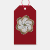 Étiquettes-cadeau Tag cadeau de fleurs d'huître - Design C (Devant)