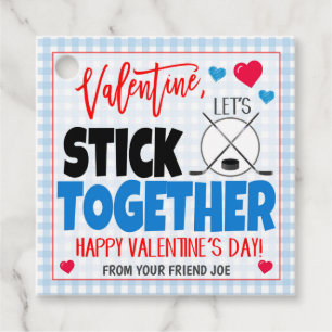 Étiquettes Cadeau Tag cadeau de hockey sur glace Valentine