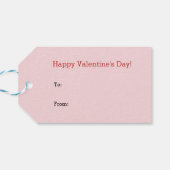 Étiquettes-cadeau Tag cadeau de la Saint Valentin de la Saint Valent (Dos Horizontal)