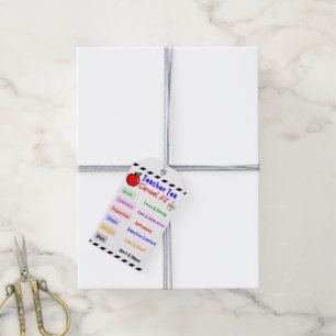 Étiquettes-cadeau Tag cadeau de la trousse de survie pour l'enseigna
