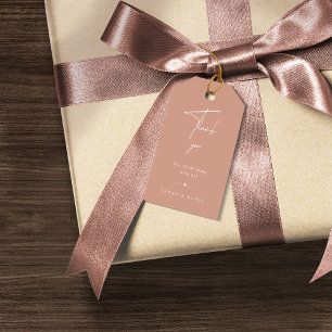 Étiquettes-cadeau Tag Cadeau de mariage rose vif moderne Favor Merci