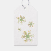 Étiquettes-cadeau Tag cadeau de Noël - Festive Snowflake (Dos)