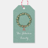 Étiquettes-cadeau Tag cadeau de Noël Joyeux moderne (Dos)