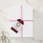 Étiquettes-cadeau Tag cadeau de Noël Tartan Plaid (Avec de la ficelle)