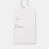 Étiquettes-cadeau Tag cadeau de pin d'hiver (Dos)