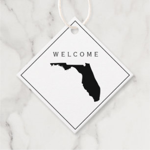 Étiquettes Cadeau Tag cadeau de sac de bienvenue en Floride pour le