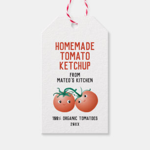 Étiquettes-cadeau Tag cadeau de tomate maison Ketchup avec nom perso