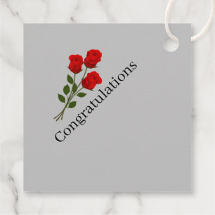 Étiquettes Cadeau Tag-Cadeau-Favor -Miss America Style Couronne & Ro