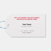 Étiquettes-cadeau Tag cadeau - Février - Maisons de Valentines (Dos Horizontal)