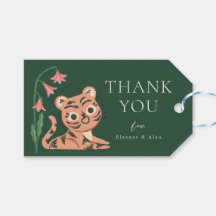 Tag cadeau Jungle Wild Animal Tiger