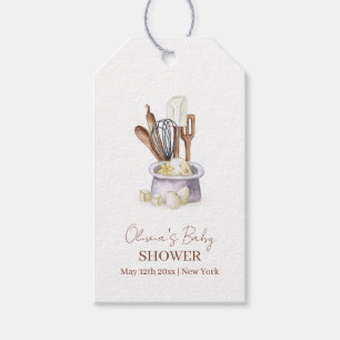 Étiquettes-cadeau Tag Cadeau minimaliste Boho Bakery Chef Baby showe
