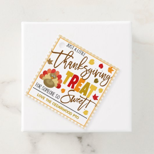 Étiquettes Cadeau Tag cadeau Thanksgiving (En situation)