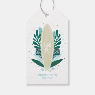 Étiquettes-cadeau Tag Cadeau Tropical Aqua Baby À Bord