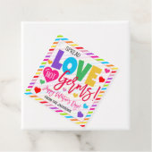 Étiquettes Cadeau Tag cadeau Valentine (En situation)