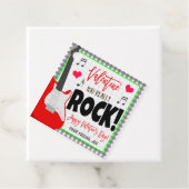 Étiquettes Cadeau Tag cadeau Valentine You Rock (En situation)