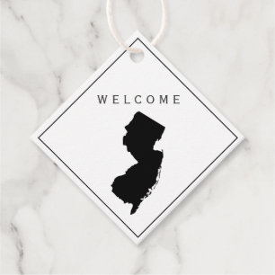 Étiquettes Cadeau Tag de bienvenue New Jersey Mariage Weg Weight