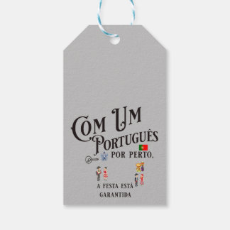 Étiquettes-cadeau Tag de cadeau Com um Portugues por perto